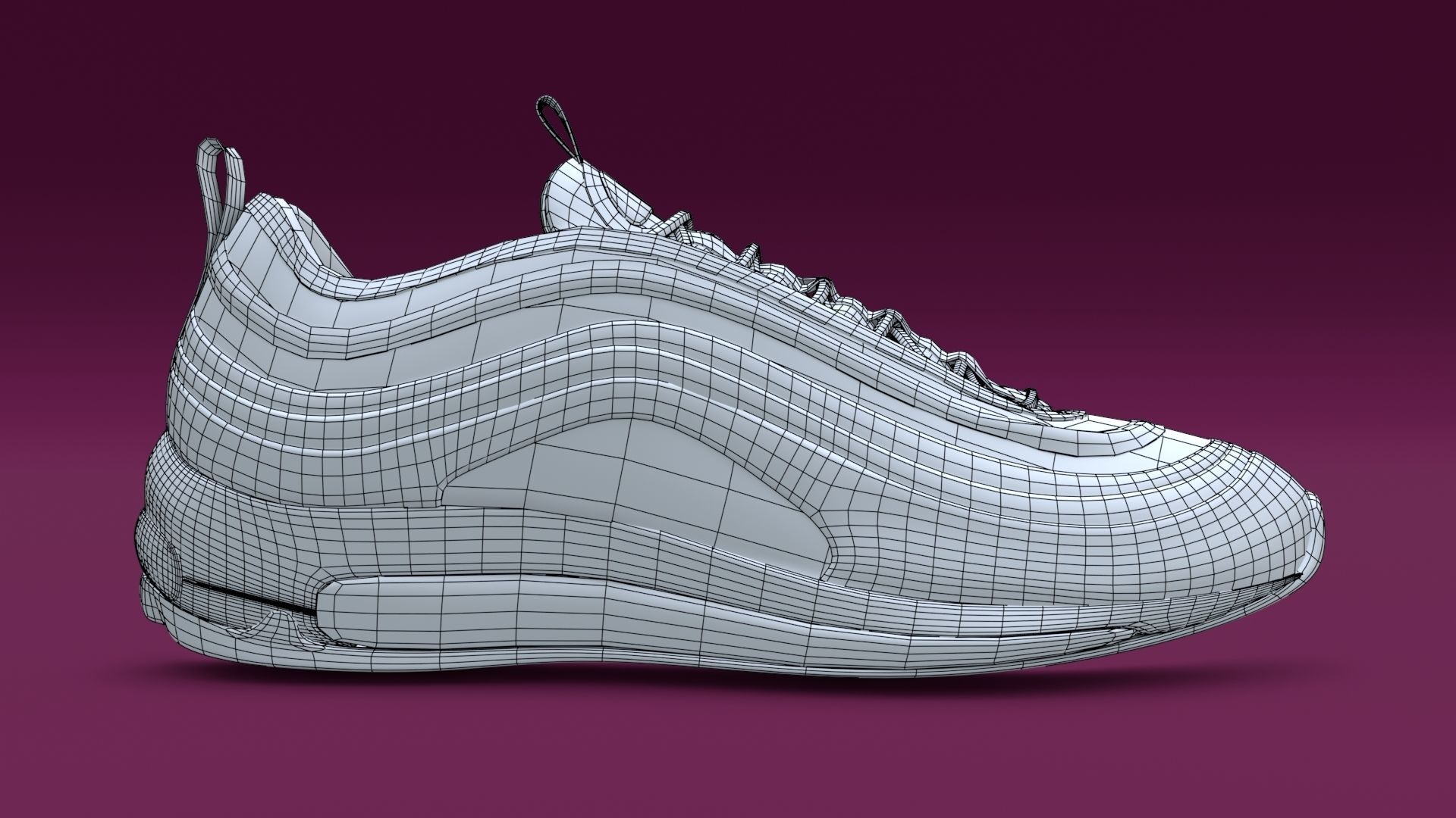 Nike Air Max 97 Low-poly 3D model_11