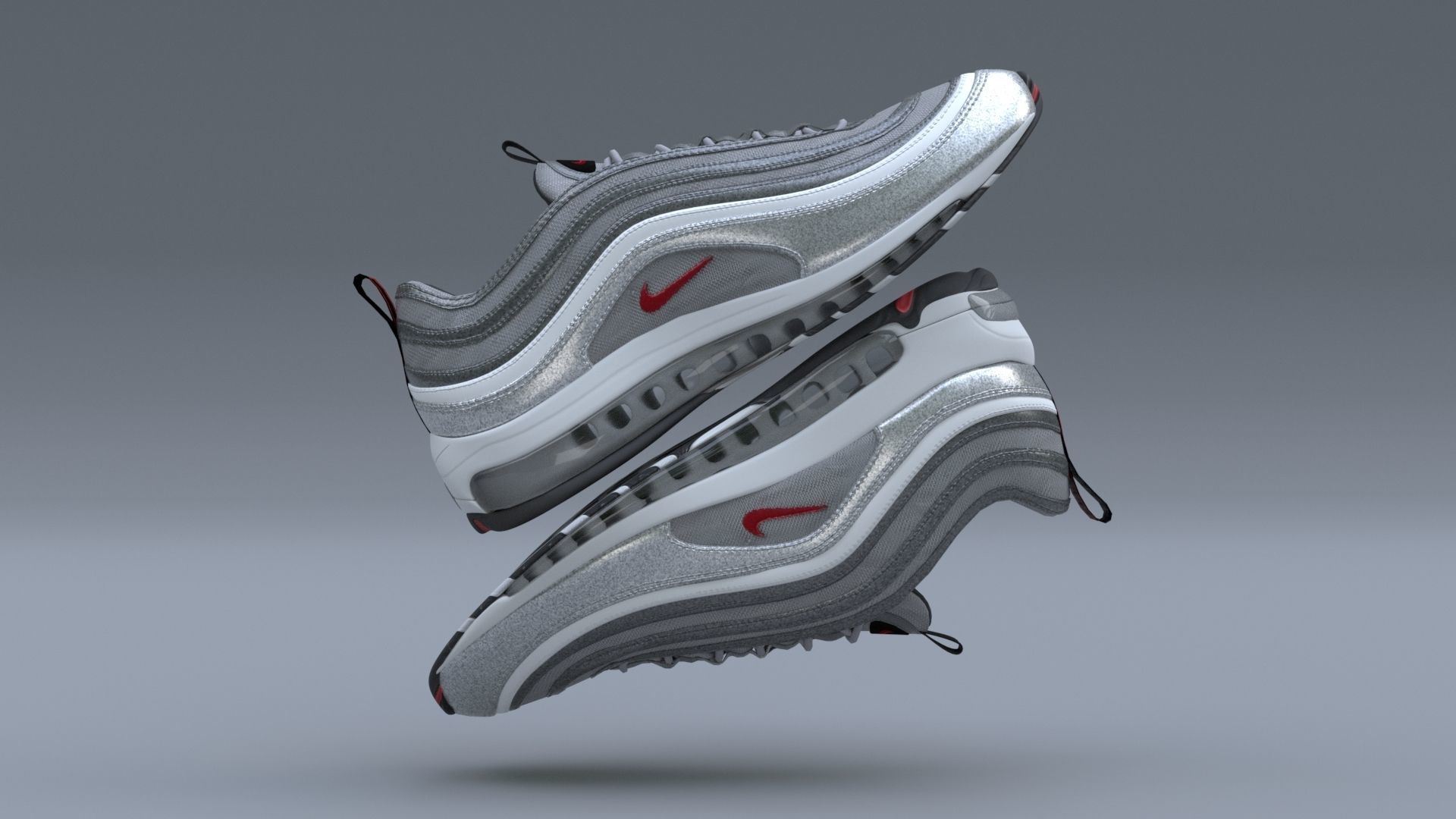 Nike Air Max 97 Low-poly 3D model_6