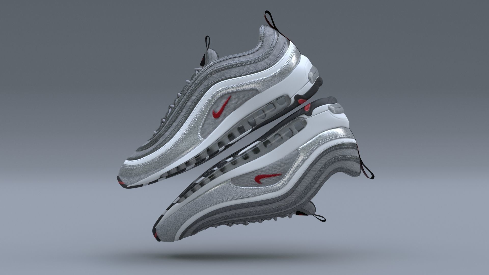 Nike Air Max 97 Low-poly 3D model_5