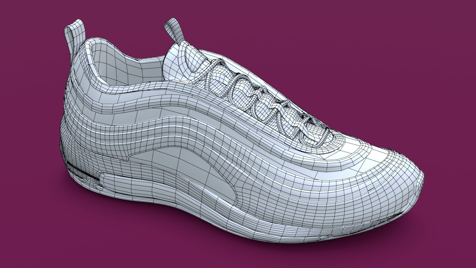 Nike Air Max 97 Low-poly 3D model_10