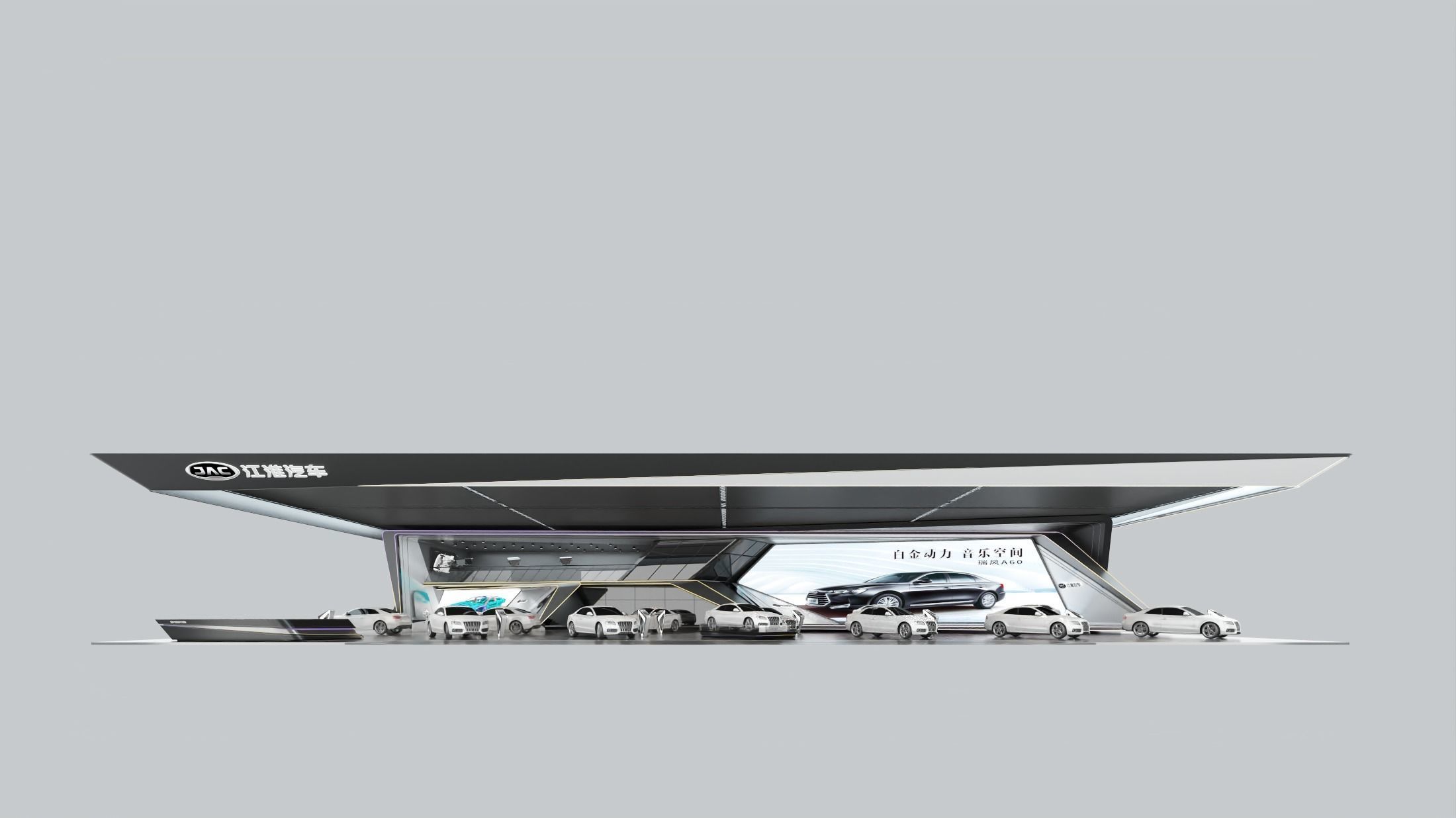 auto booth  3D model_2