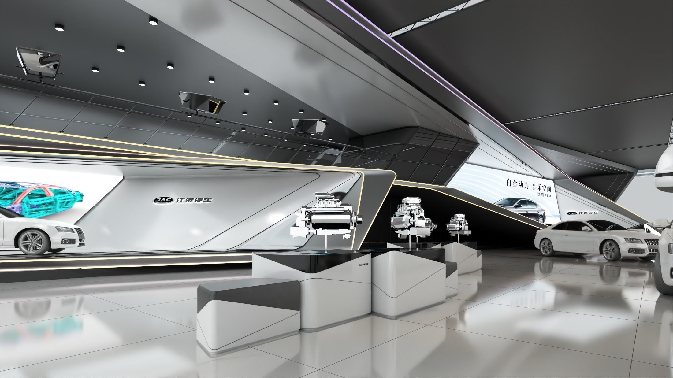 auto booth  3D model_4