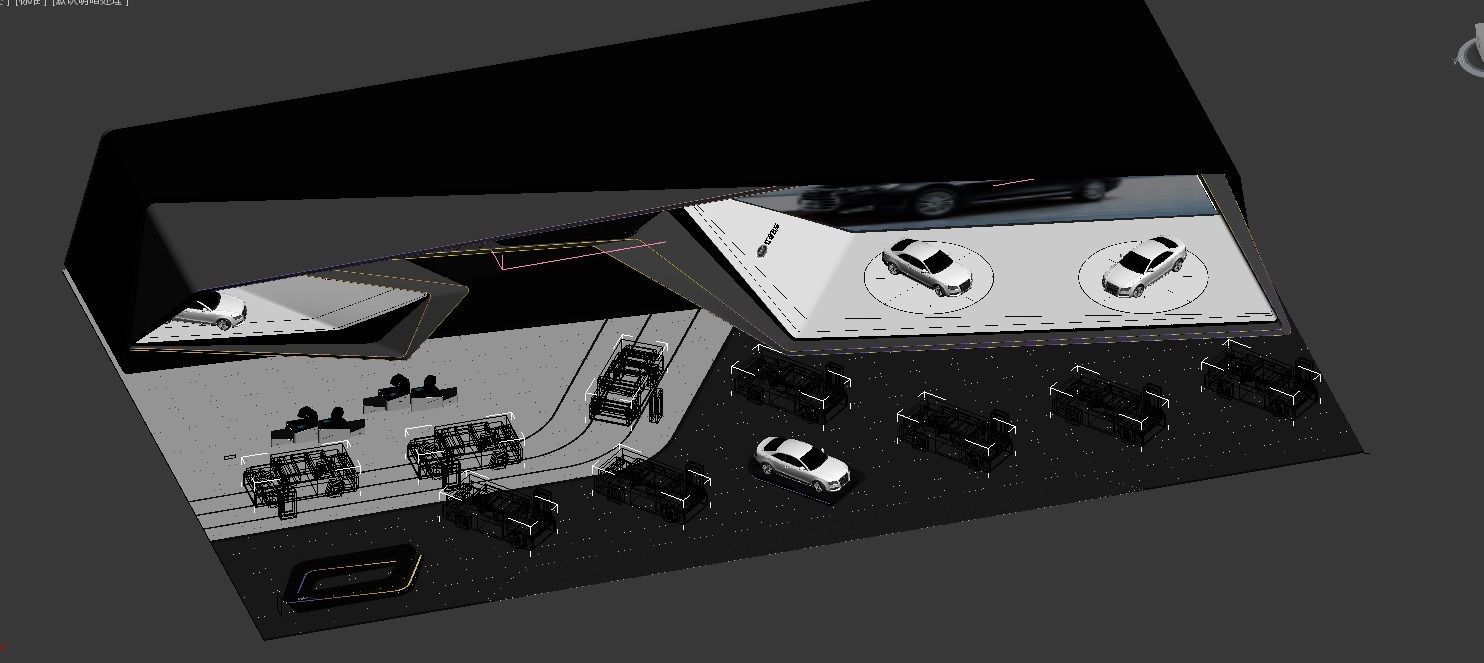 auto booth  3D model_14