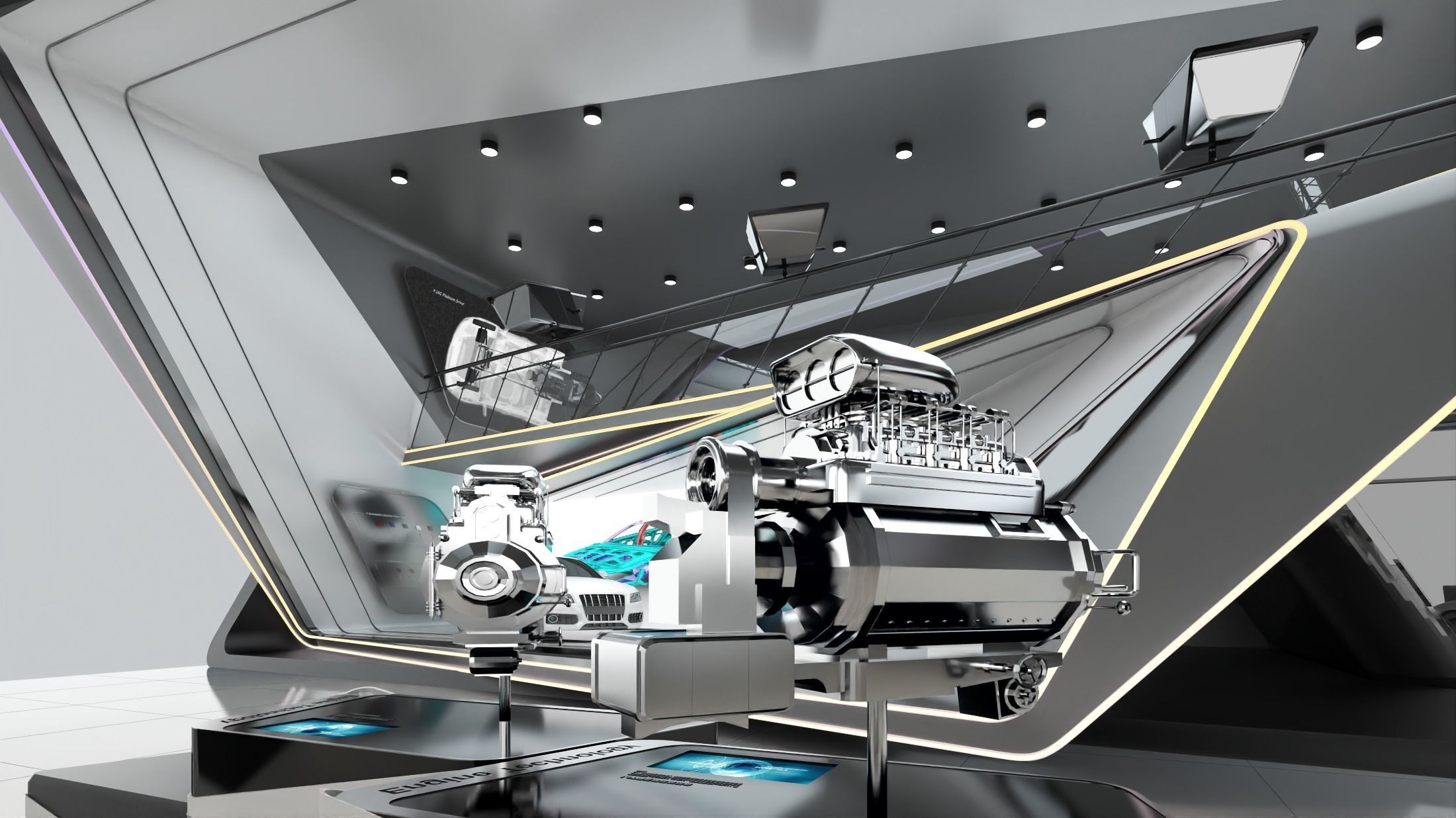 auto booth  3D model_8