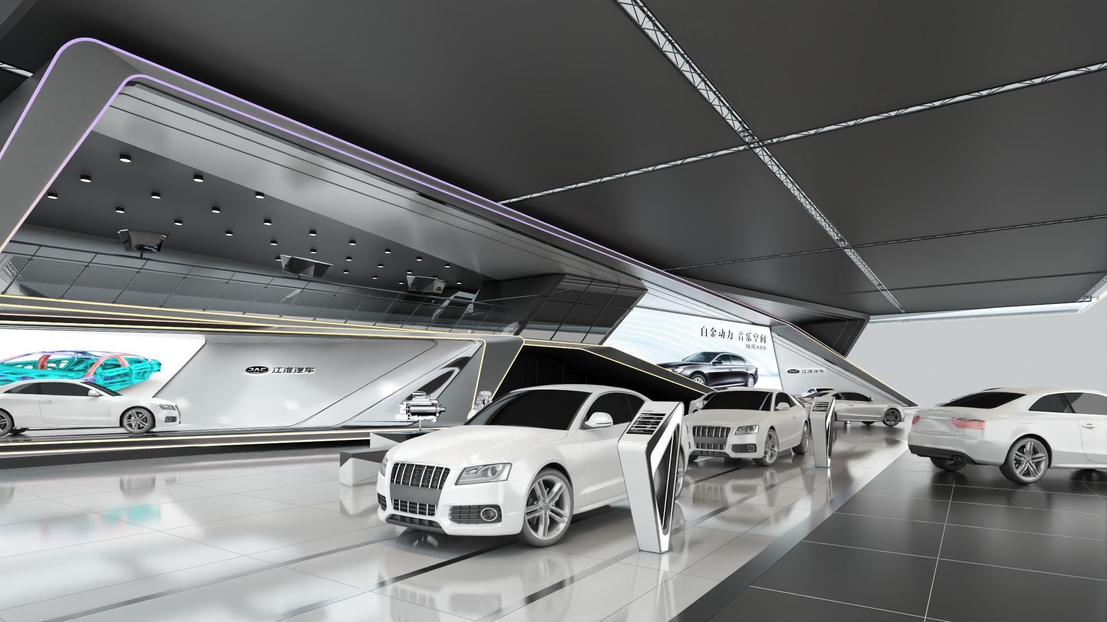 auto booth  3D model_10