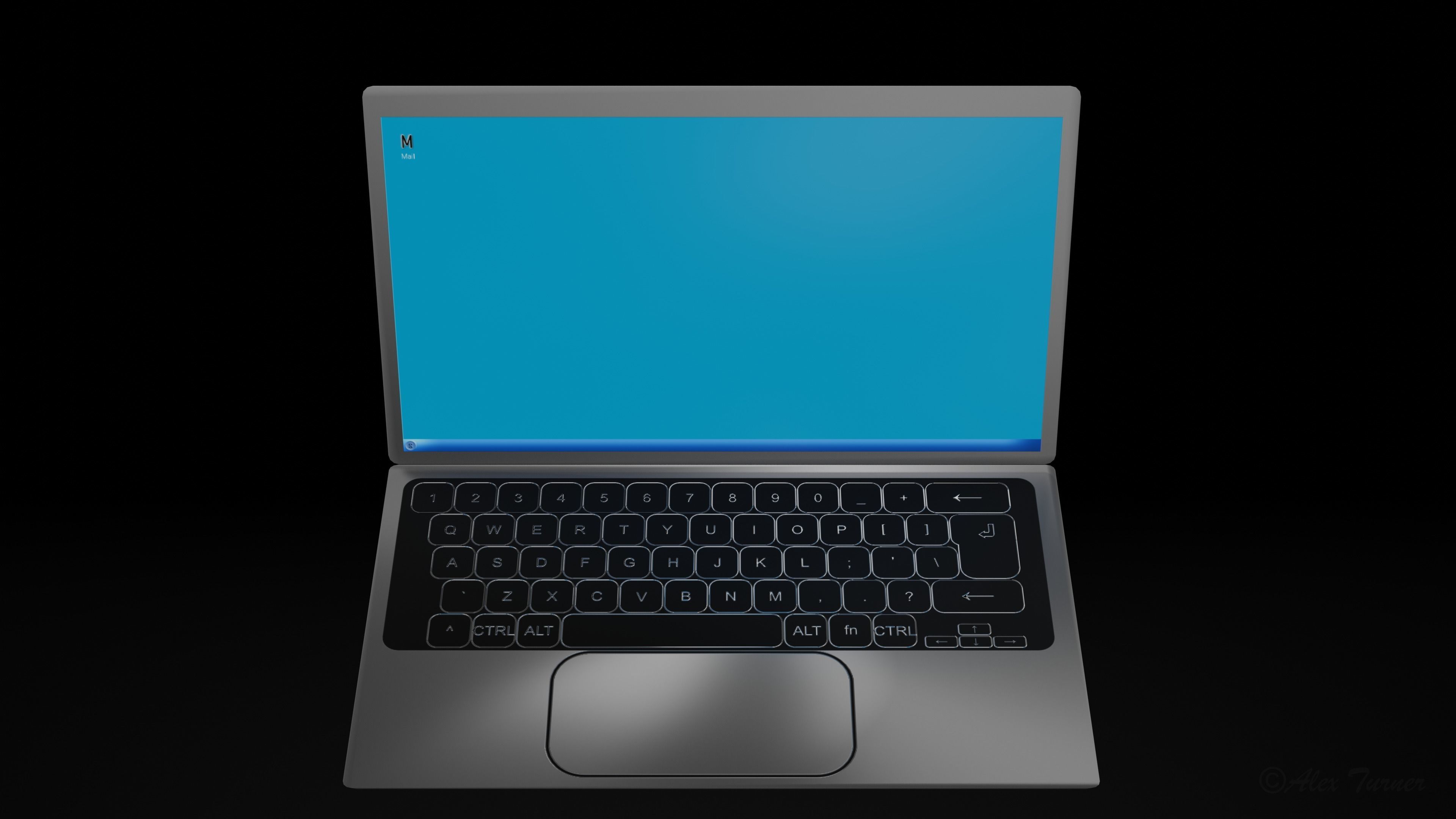 Desk Accessory Pack Low-poly 3D model_7