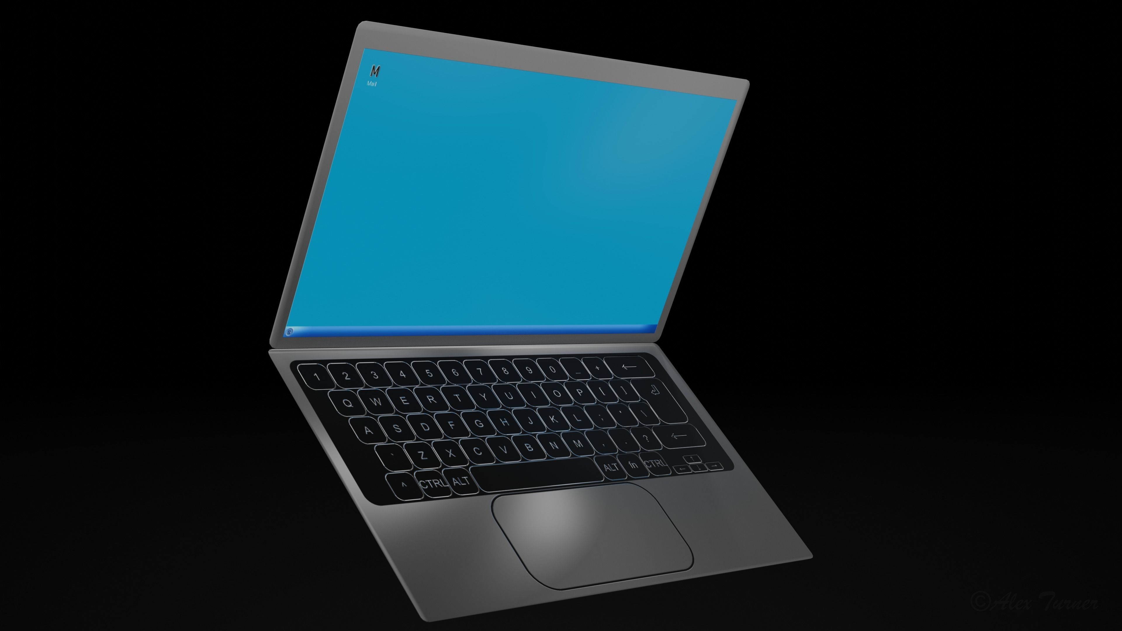 Desk Accessory Pack Low-poly 3D model_8