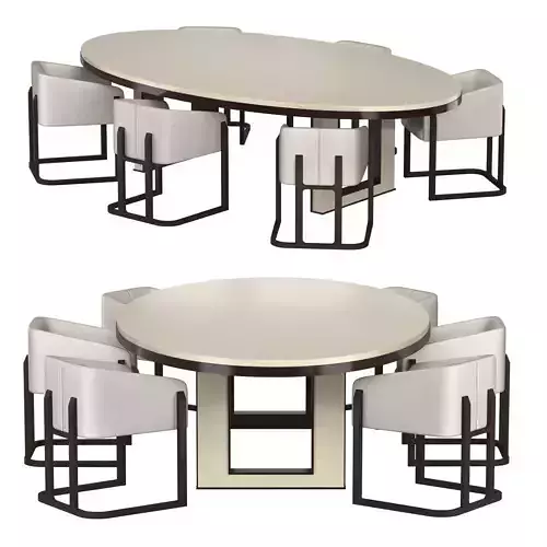 OKHA Barnett Dining Chair Olbad dining Table