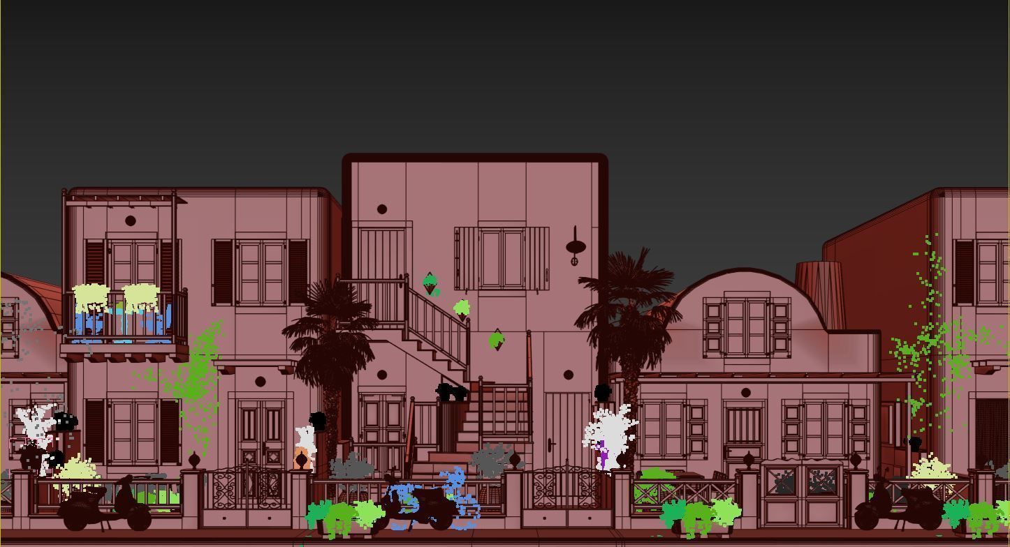 Exterior Greece Santorini Houses 3D model_10