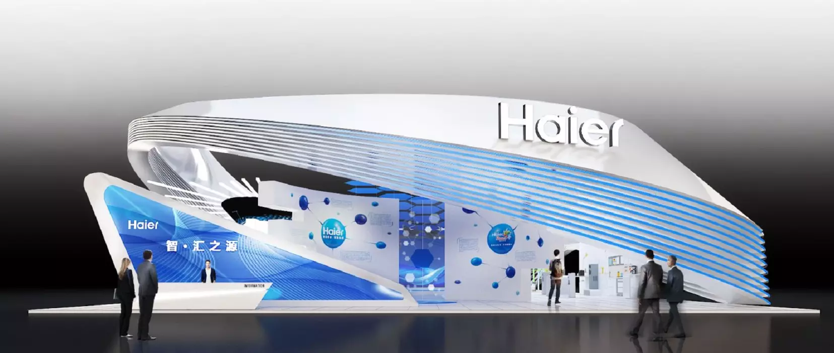 booth exhibition 3D model_0