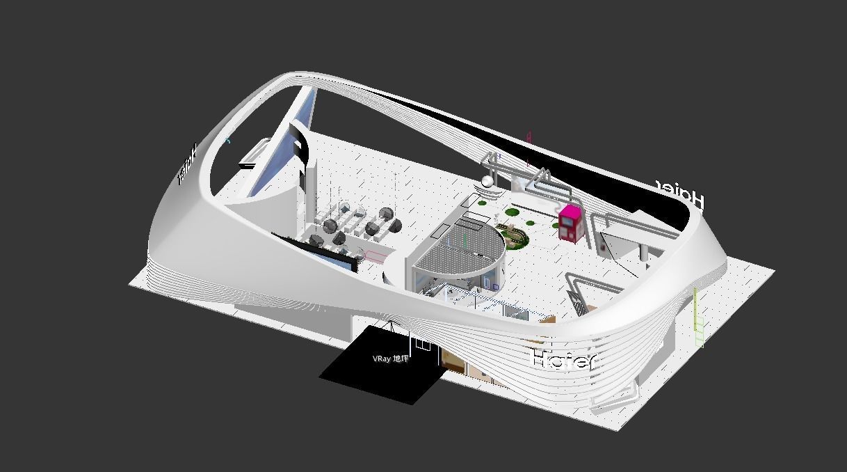 booth exhibition 3D model_3