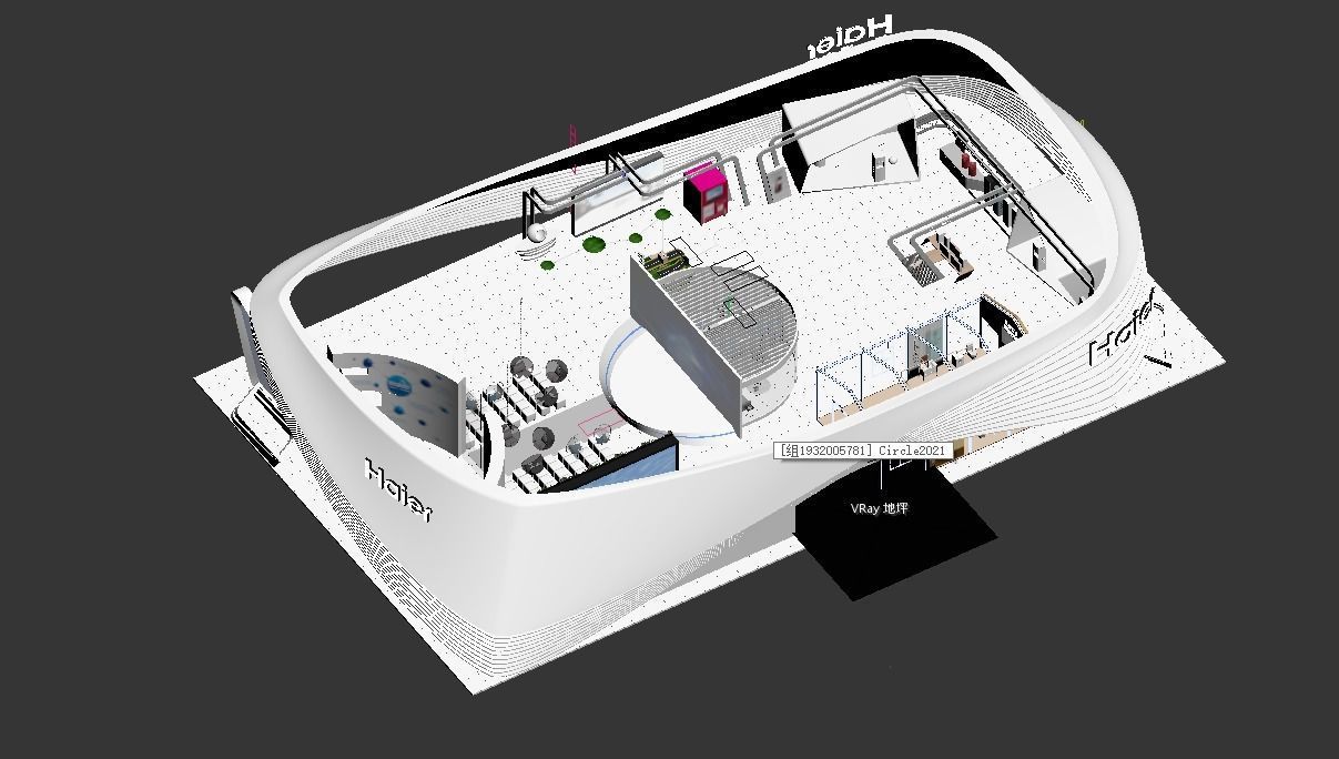 booth exhibition 3D model_6