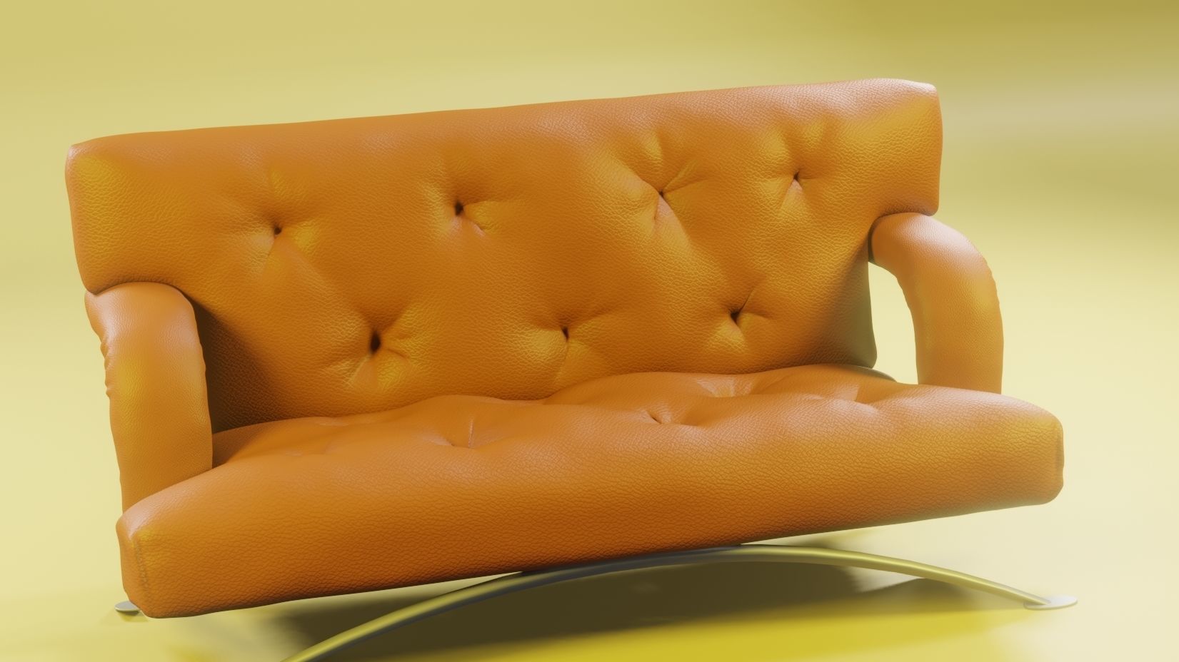 Sofa with tufting 3D model_3