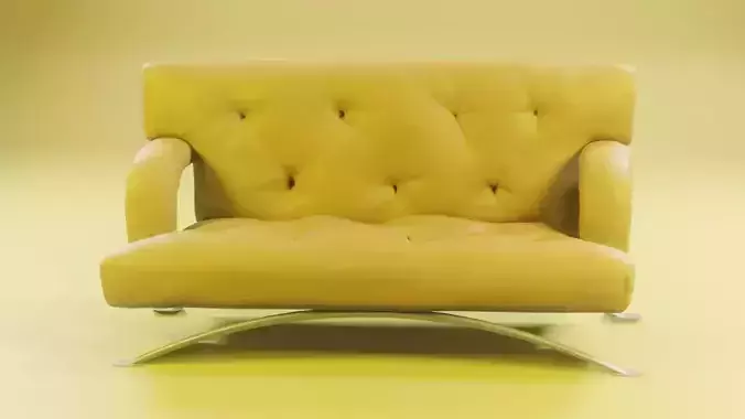 Sofa with tufting 3D model