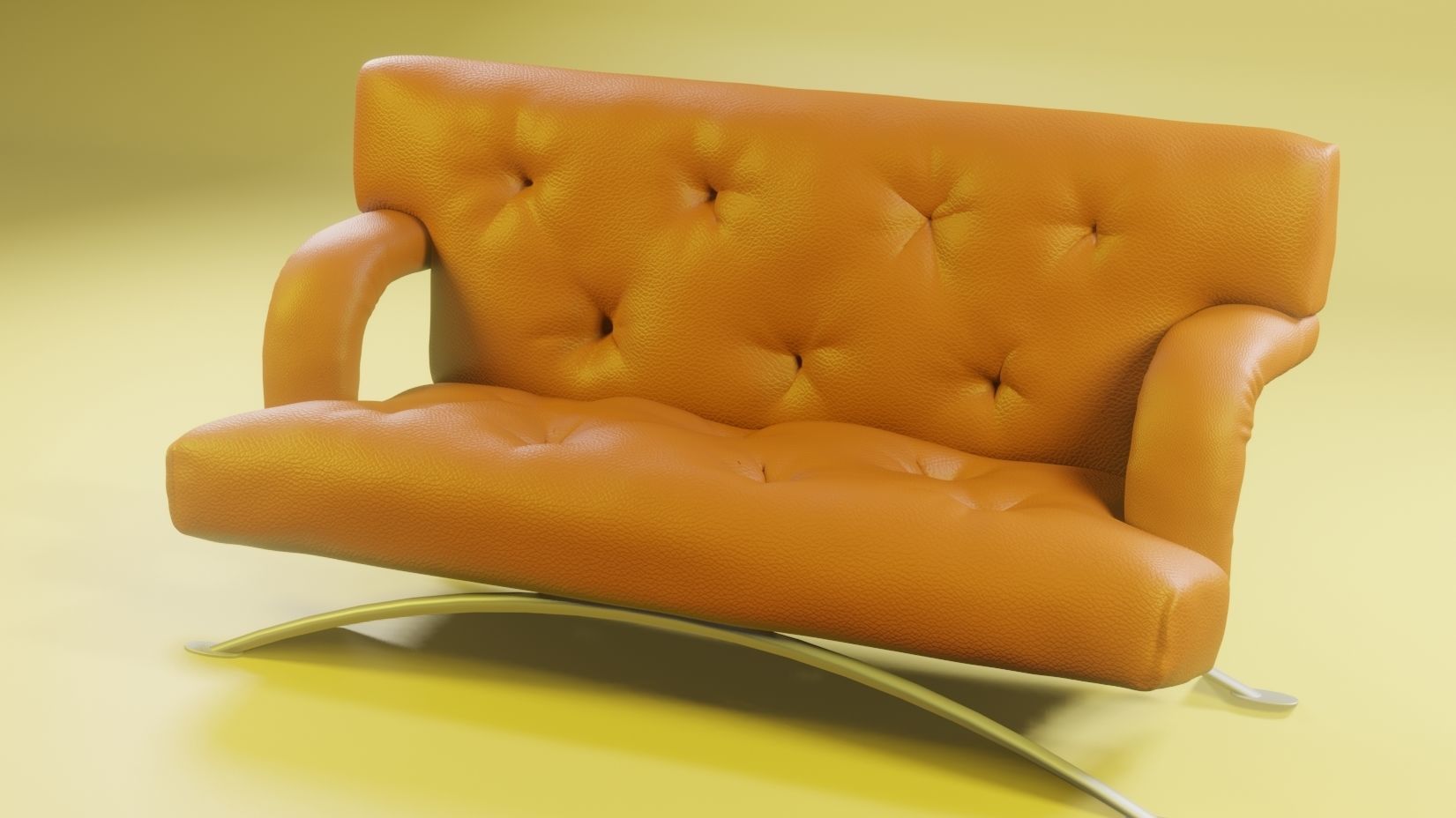 Sofa with tufting 3D model_2