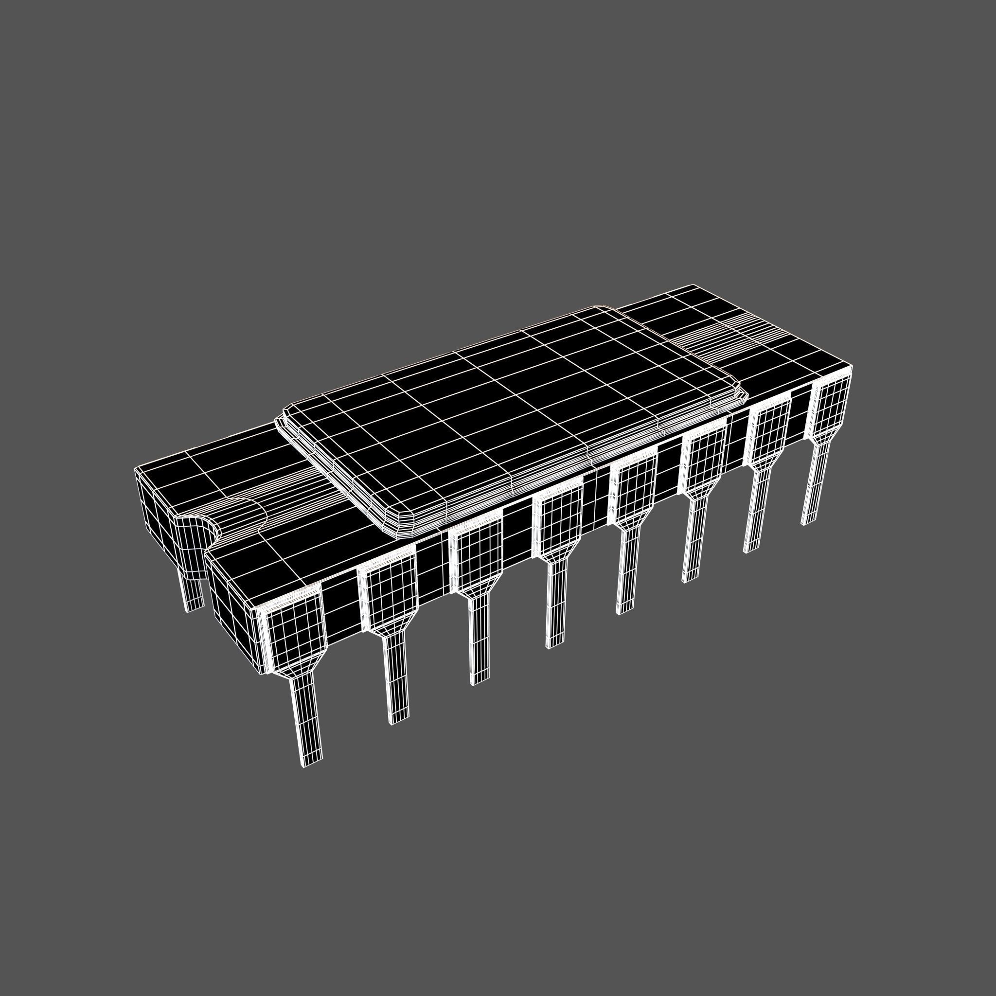 Intel C4004 CPU v1 002 Low-poly 3D model_5