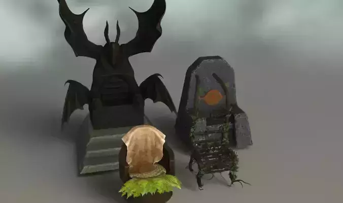 Mystic Thrones 3D model