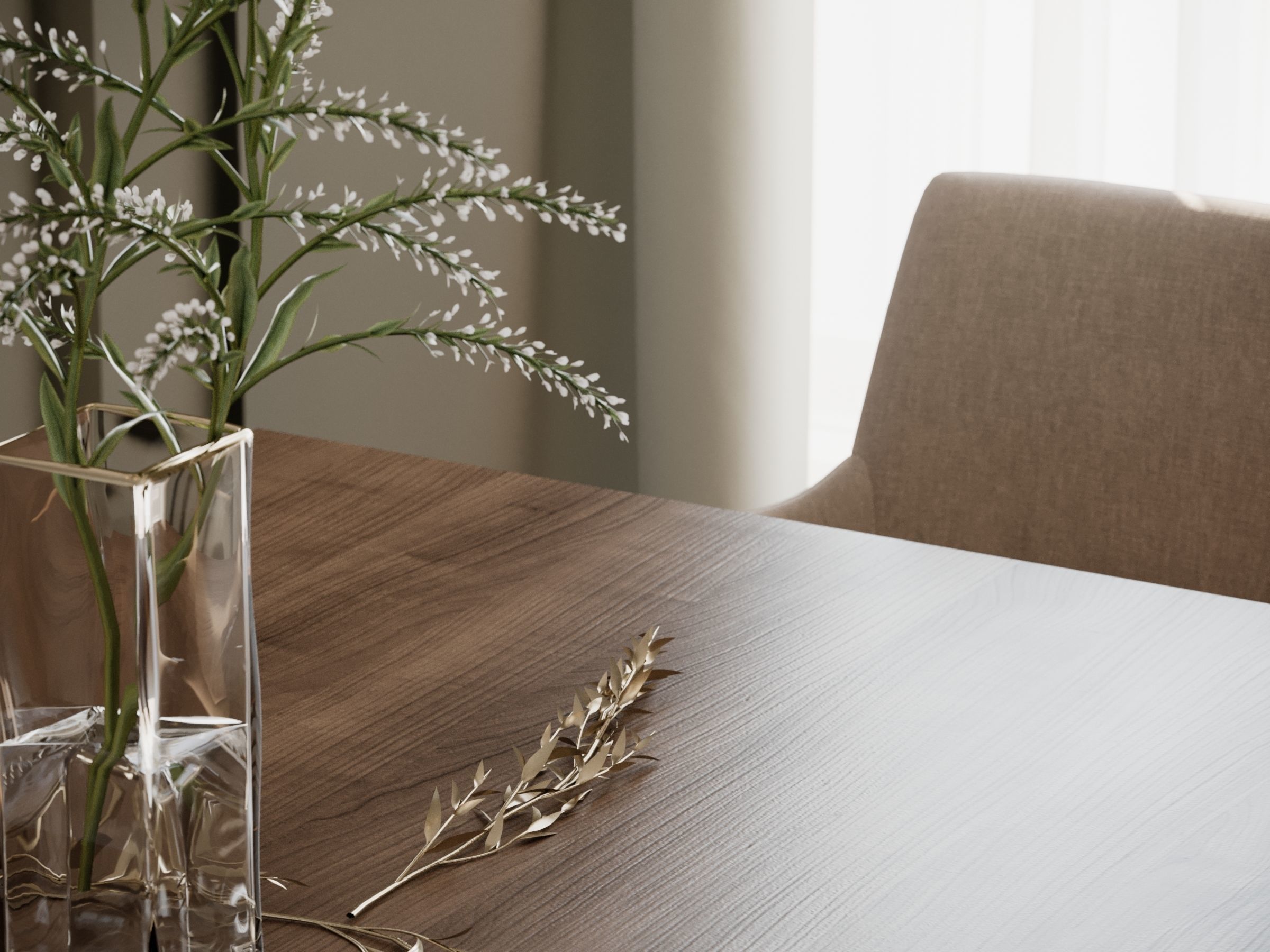 CAPTAINS DINING ROOM - Interior scene - 3d model 3D model_4