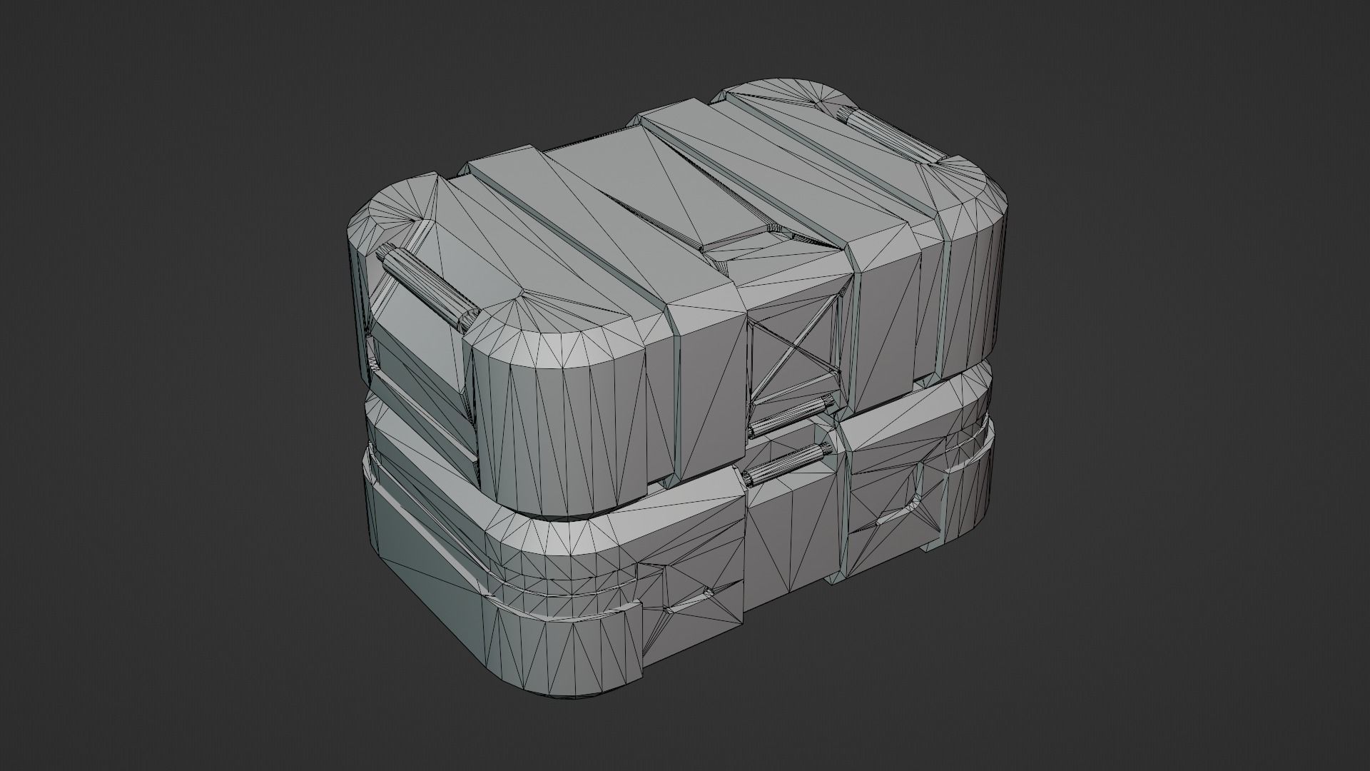 Sci-fi Box PBR Low-poly Game Prop Low-poly 3D model_4