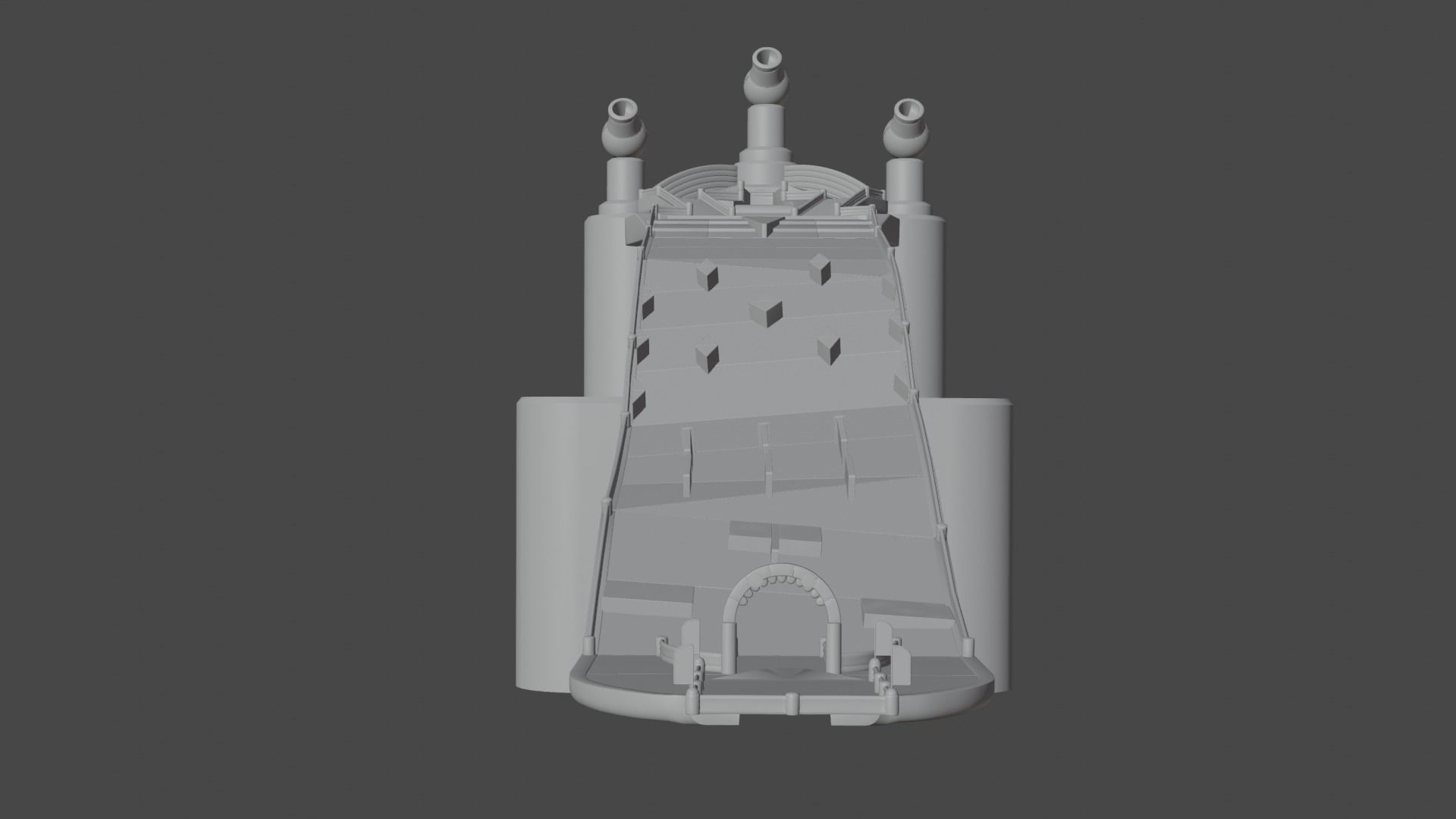 fall guys fall mountain map  Low-poly 3D model_1
