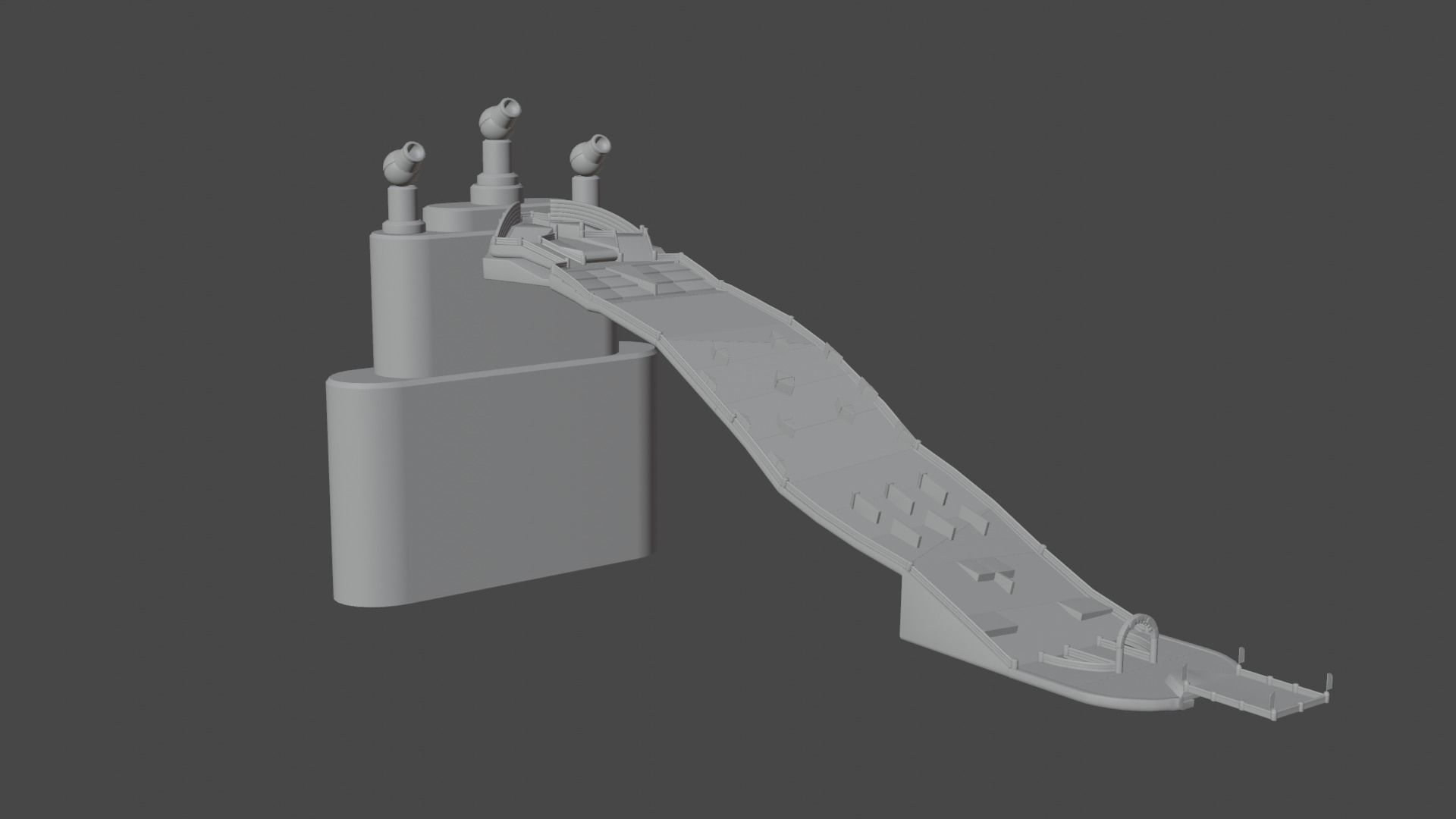 fall guys fall mountain map  Low-poly 3D model_2