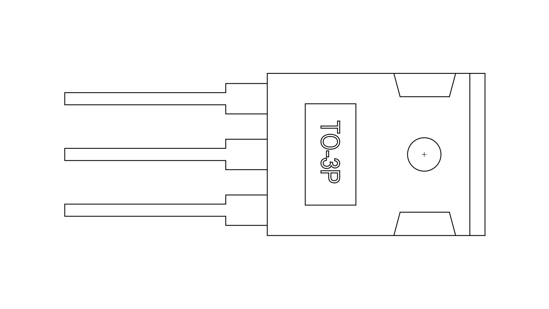 TO3P Transistor case 3D model_3