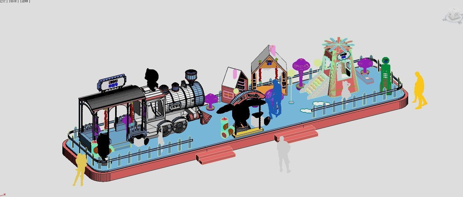 mall atrium booth 3D model_14