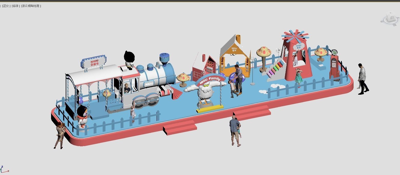 mall atrium booth 3D model_18