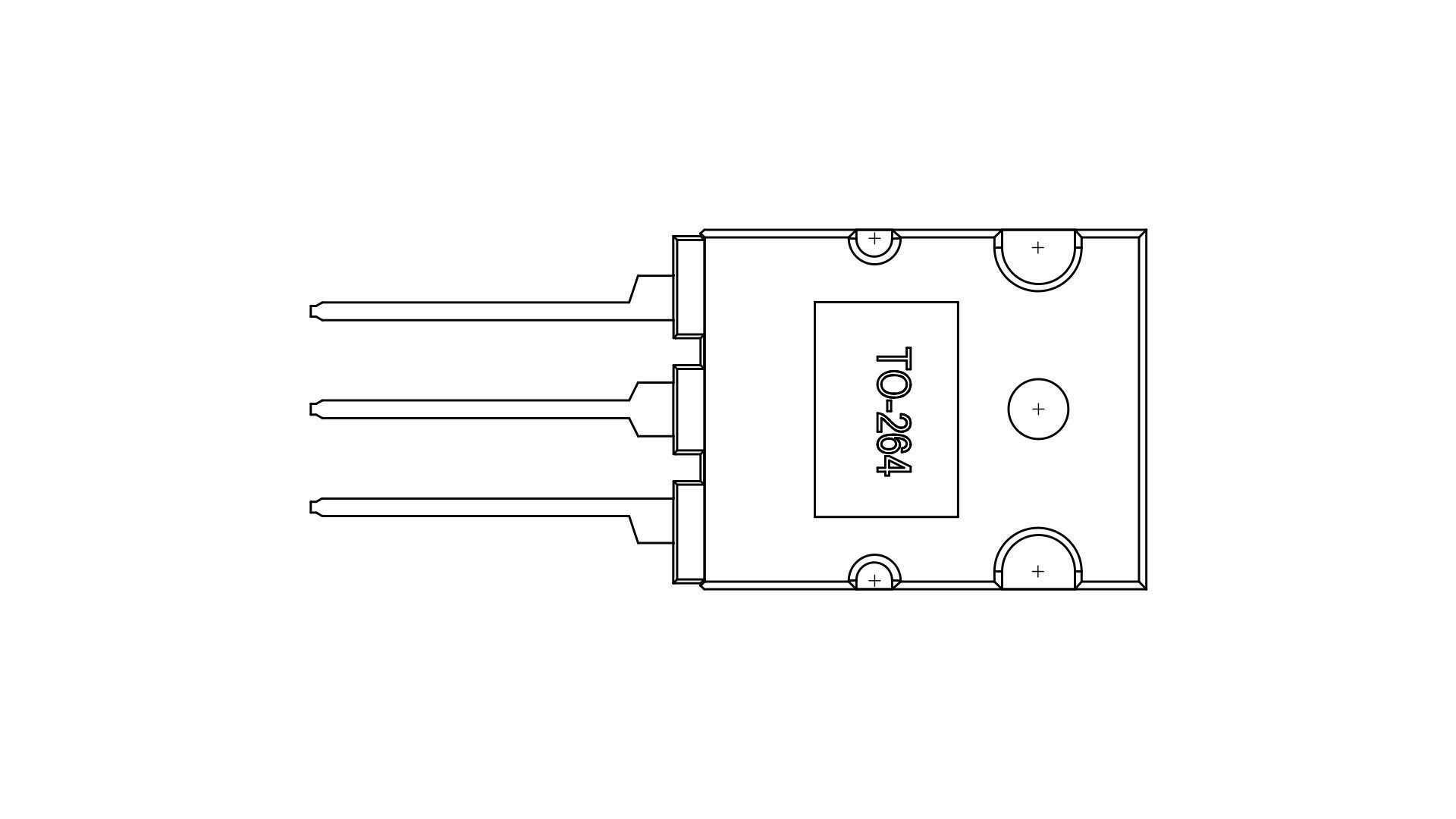 TO264 transistor case 3D model_3