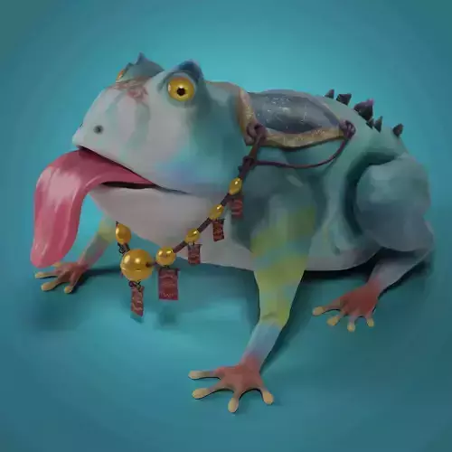 Stylized Royal Frog