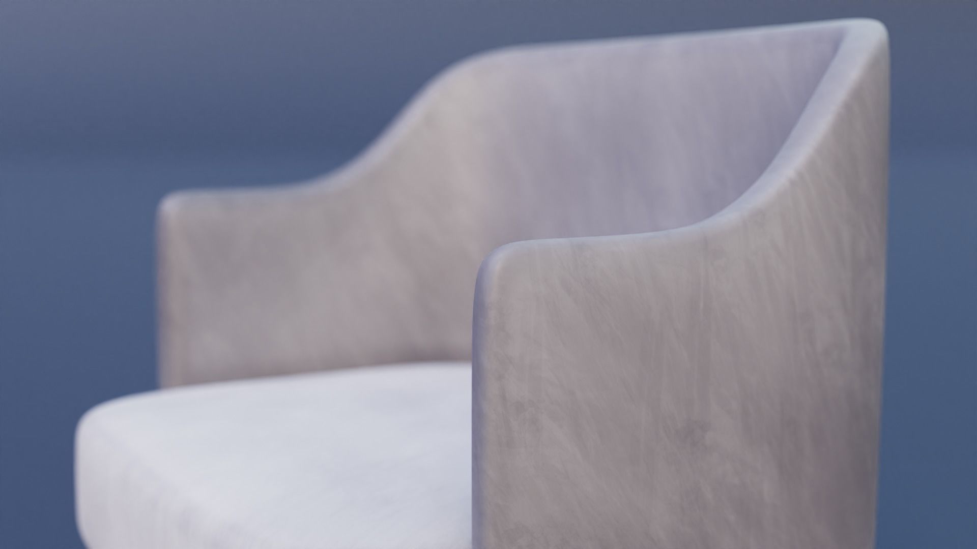 Chair Lowpoly armchair Low-poly 3D model_4