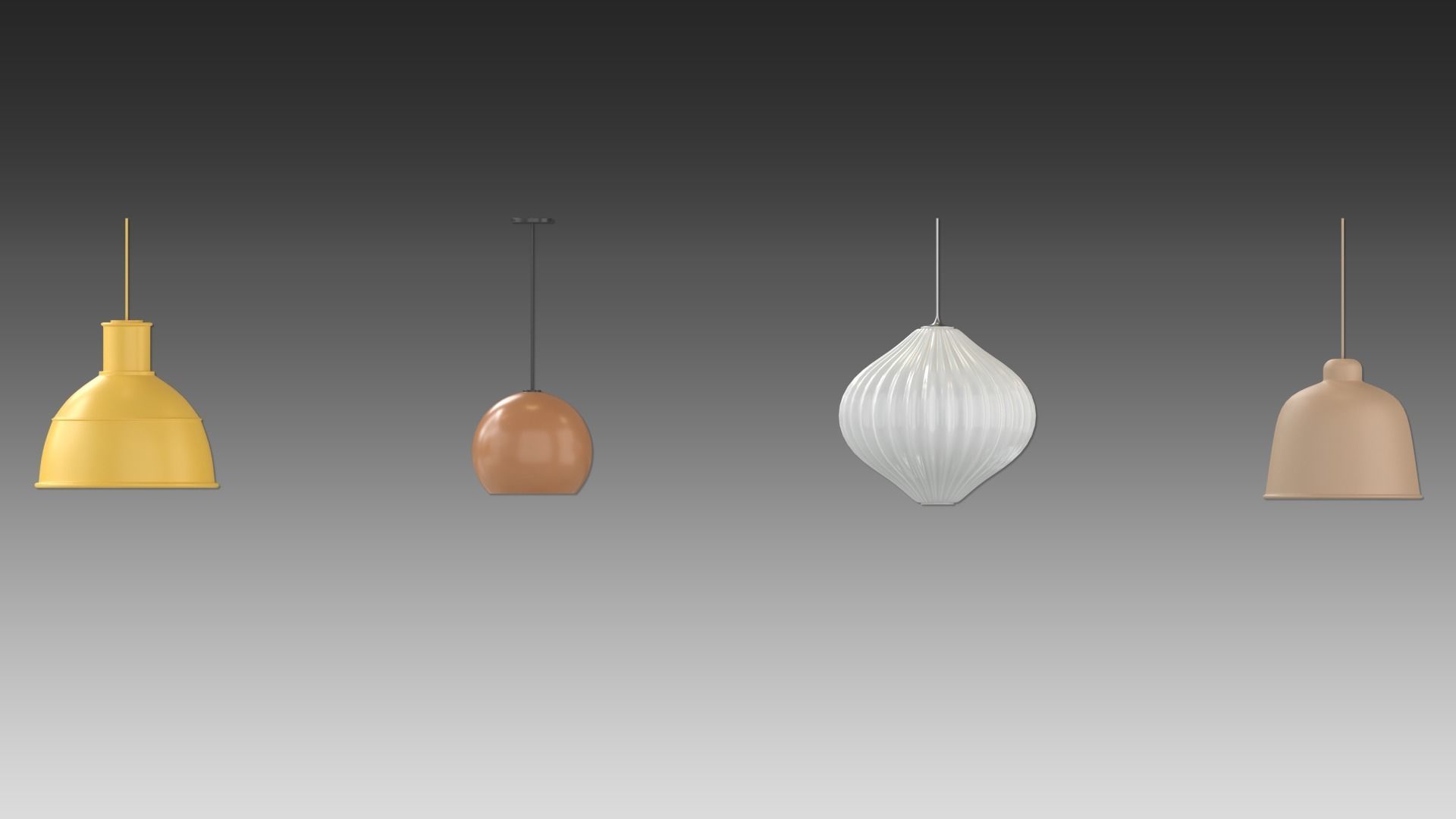 Pendant Light 3D model_9