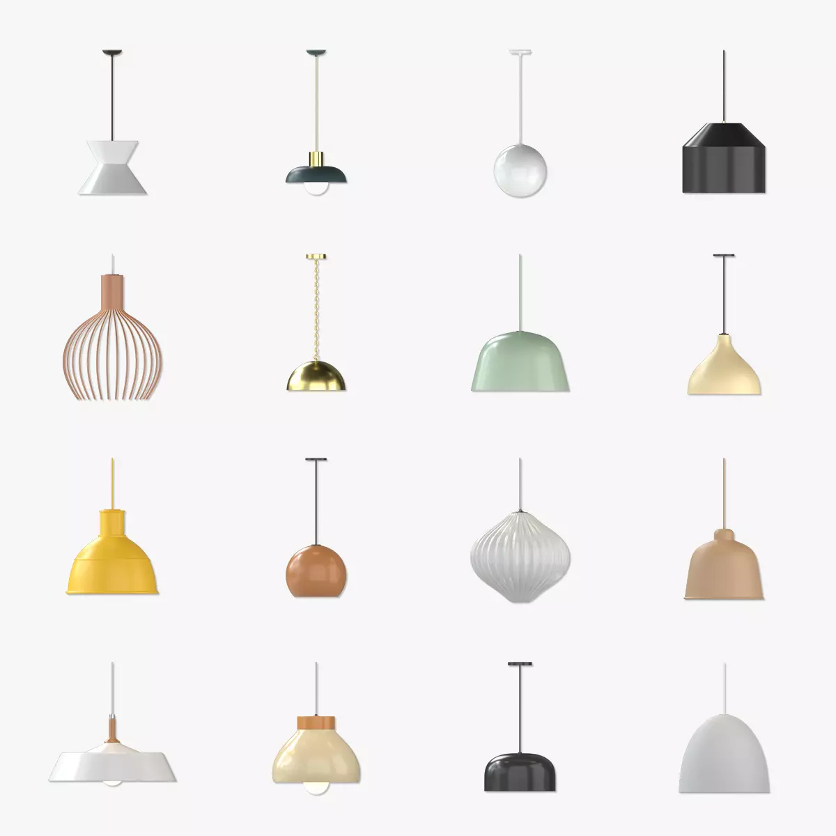 Pendant Light 3D model_0