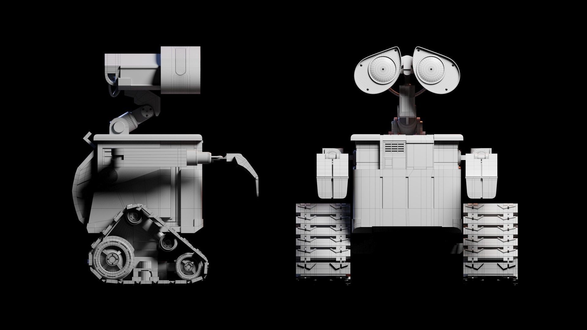 WALL-E wall - e robot 3D model_7