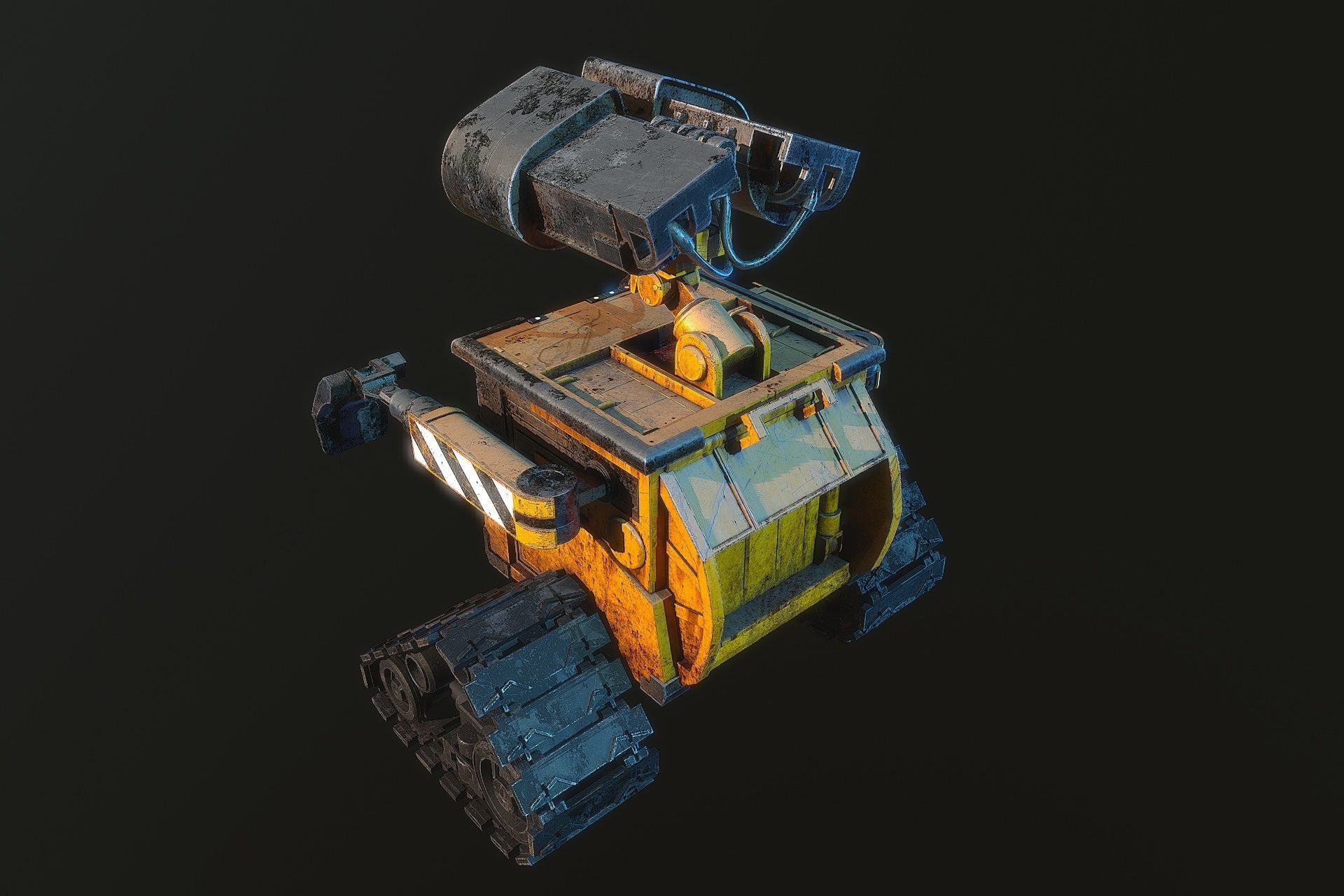 WALL-E wall - e robot 3D model_4