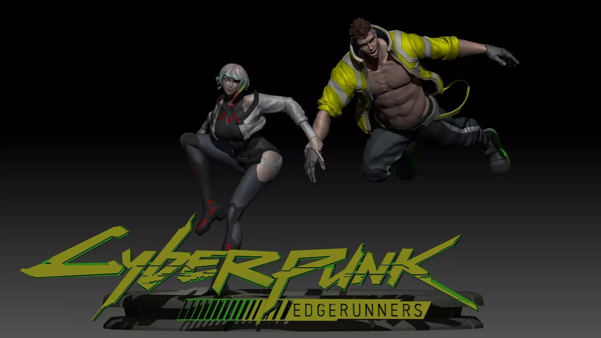 edgerunnes sculpture 3D print model