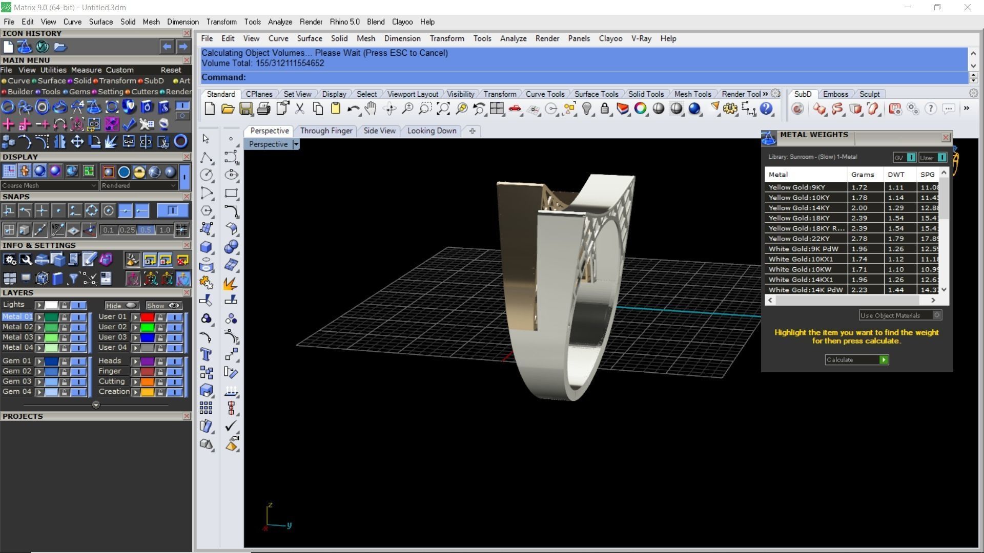 Curved 2 part fusion ring 3D print model_17