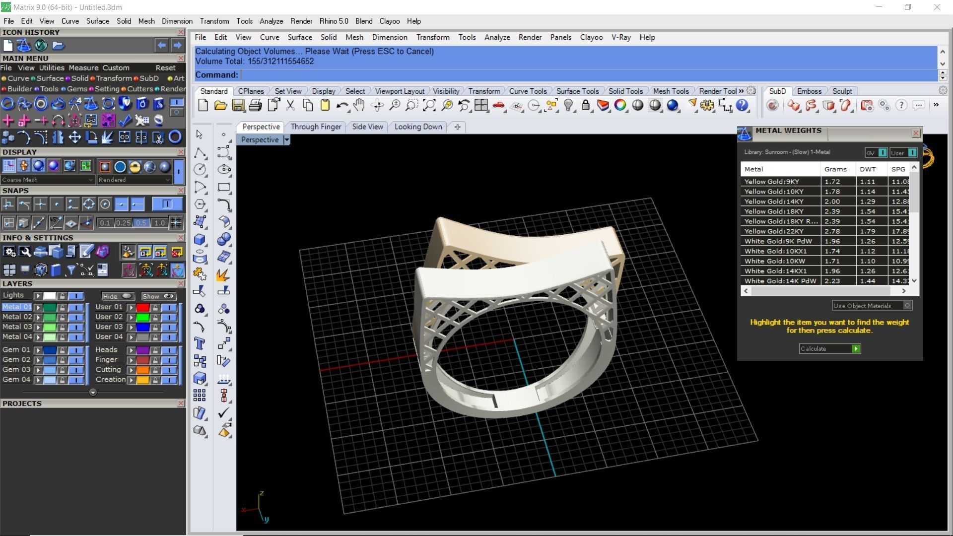 Curved 2 part fusion ring 3D print model_18