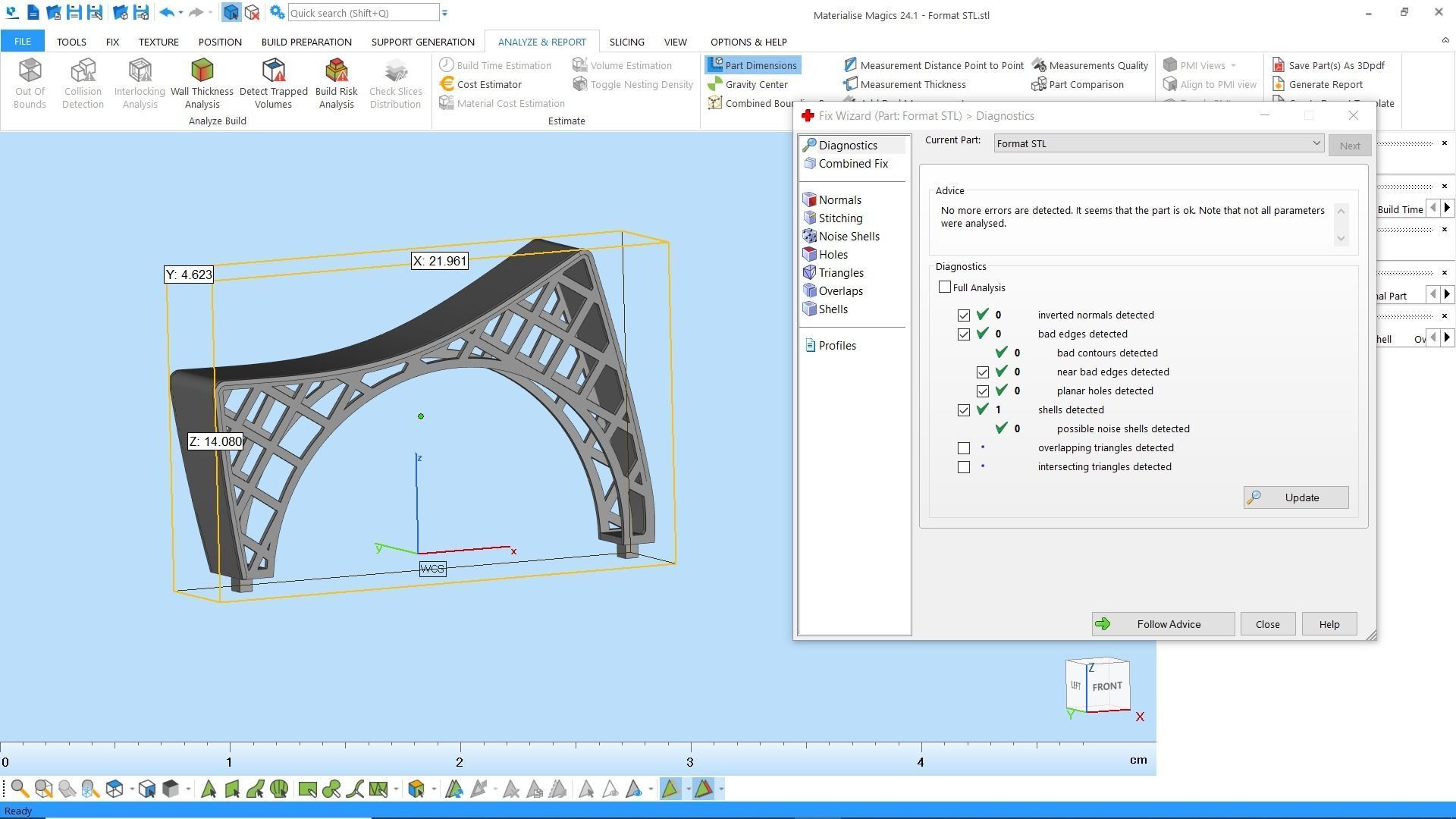 Curved 2 part fusion ring 3D print model_2