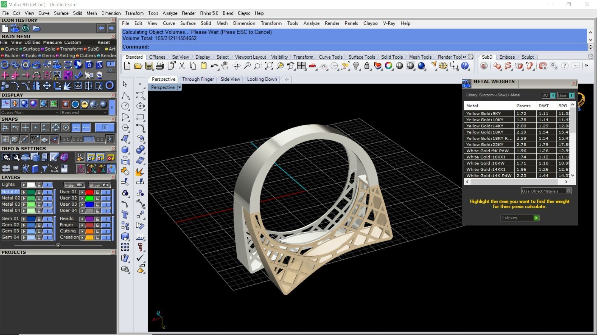 Curved 2 part fusion ring 3D print model_19