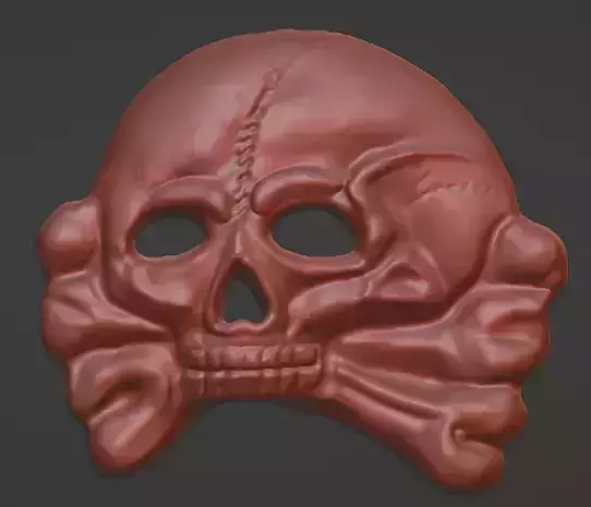 SS Jawless Skull 3D model