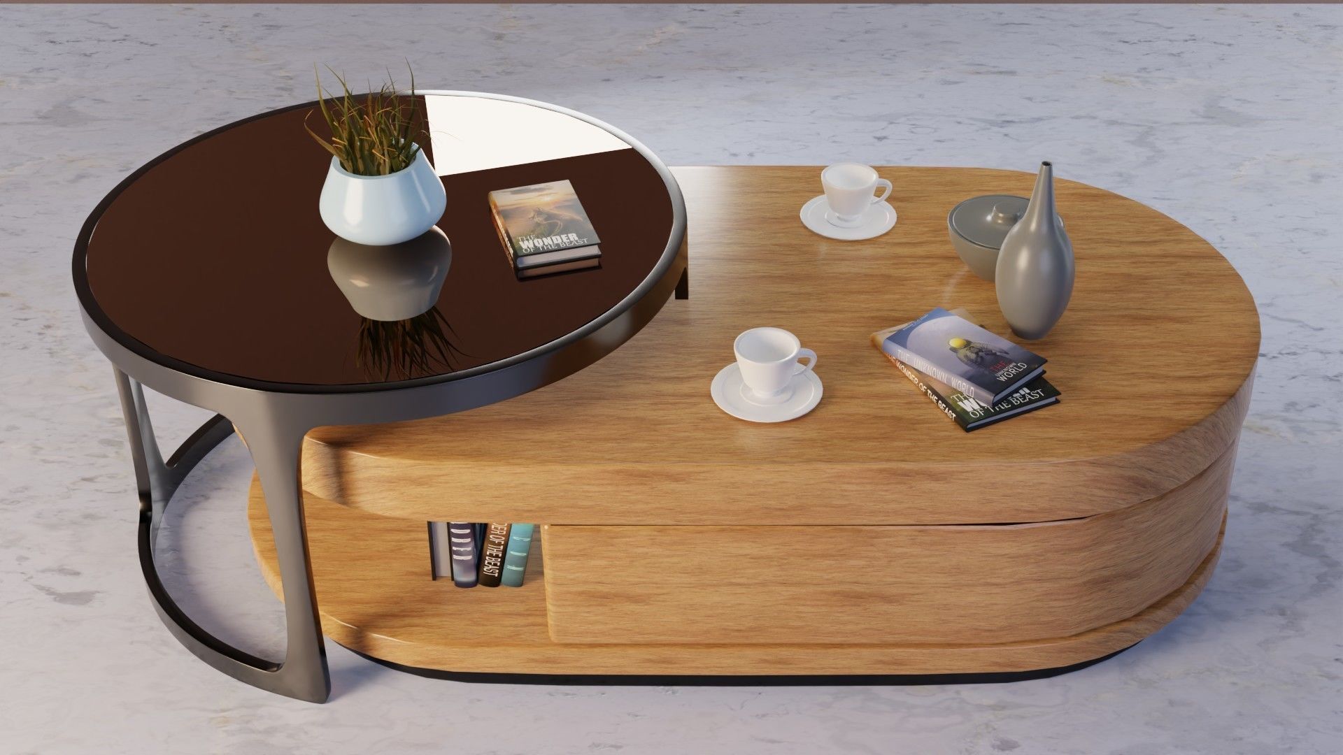 Coffee Table PART15 3D model_4