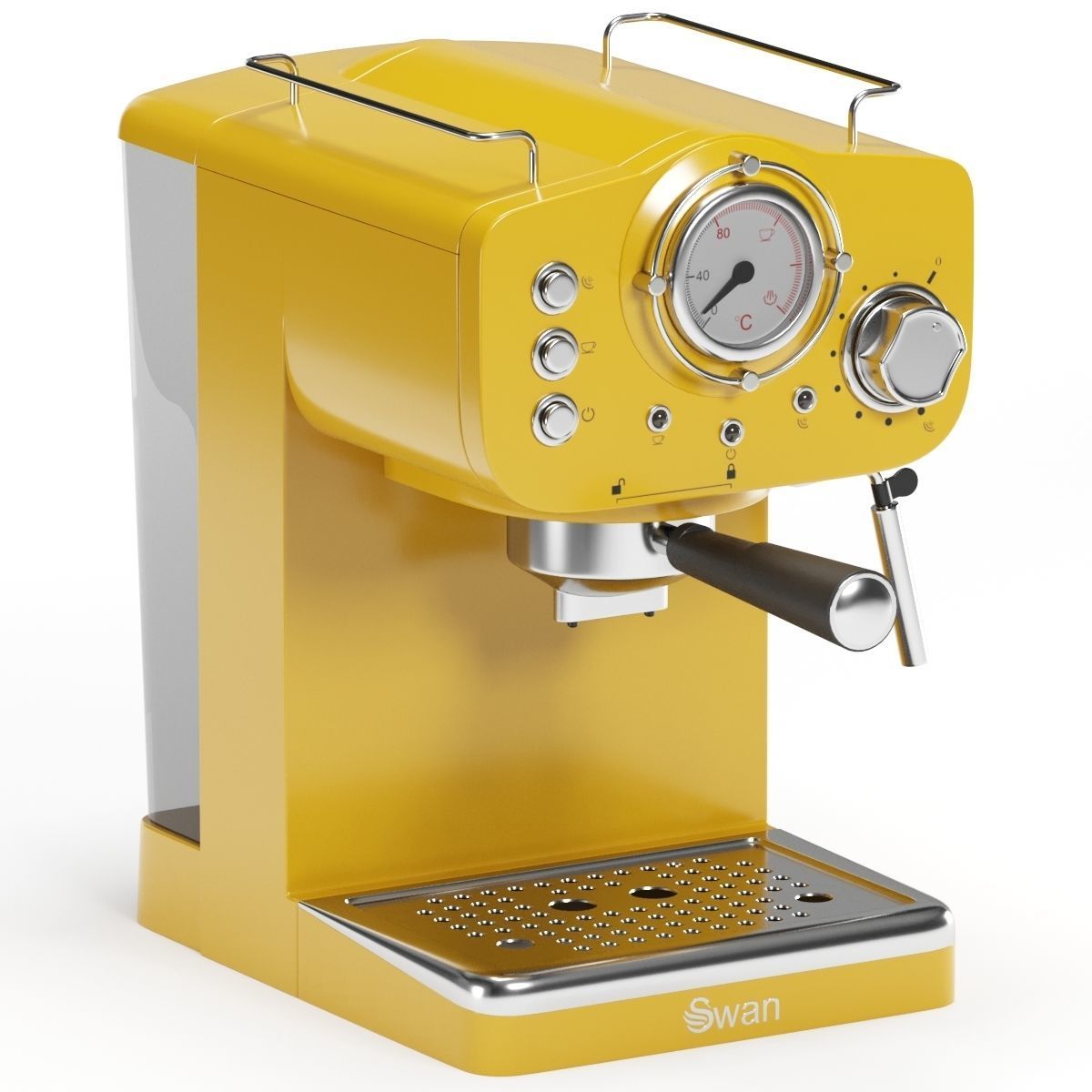 SWAN espresso coffee machine 3D model_11
