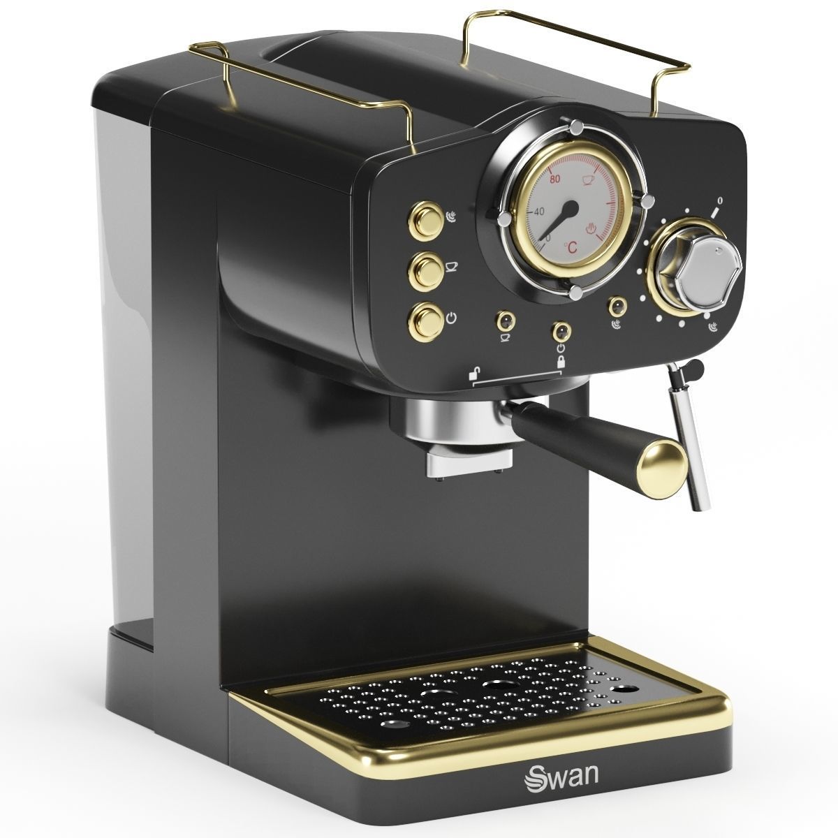 SWAN espresso coffee machine 3D model_12