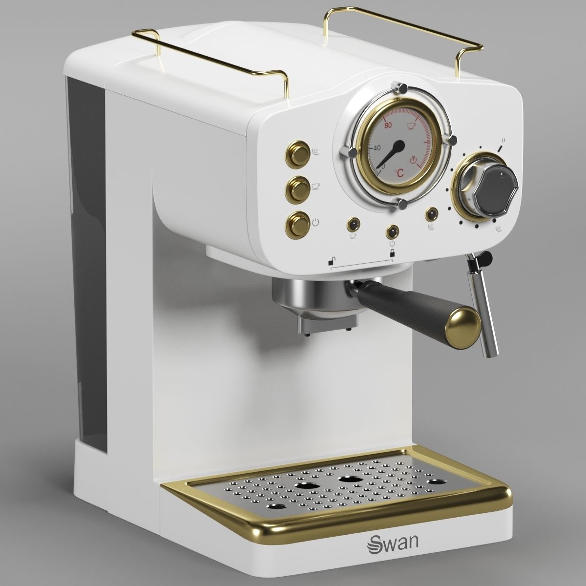 SWAN espresso coffee machine 3D model_13