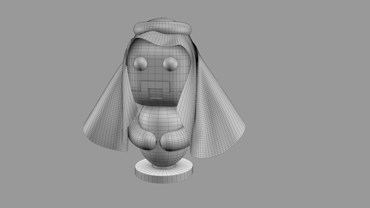 Big Head arabicMan Toy 3D print model_8