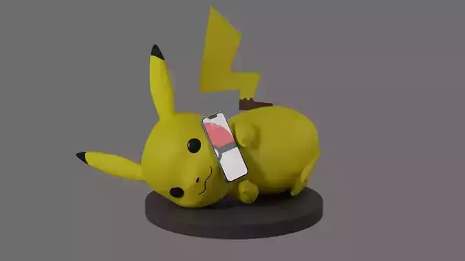 Pikachu charger for printing 3D print model