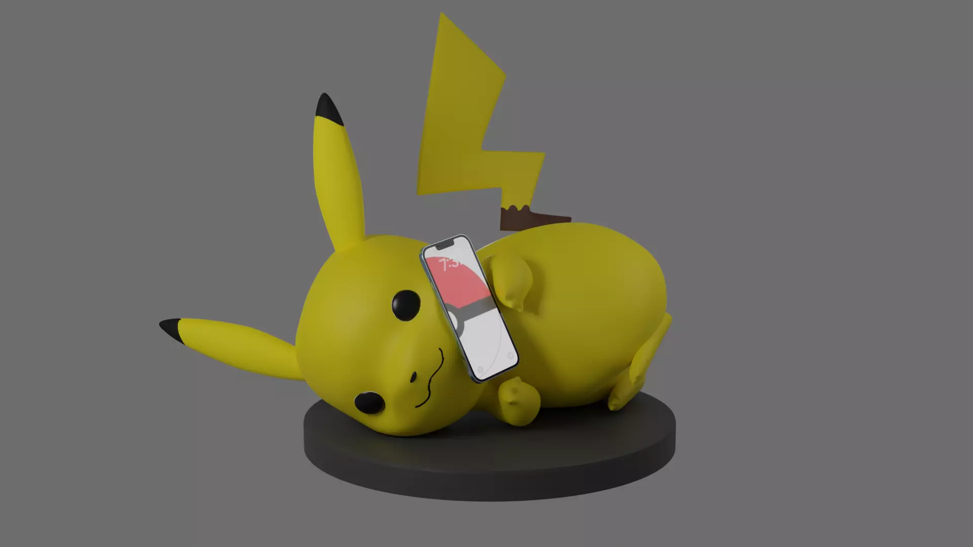 Pikachu charger for printing 3D print model_0