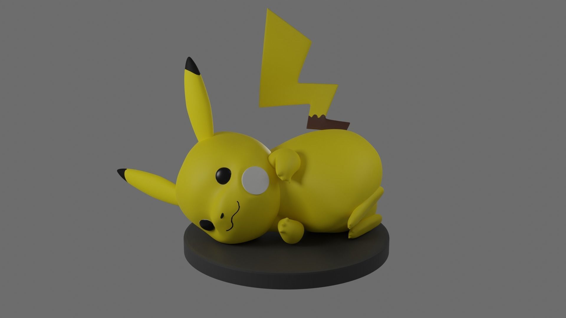 Pikachu charger for printing 3D print model_12