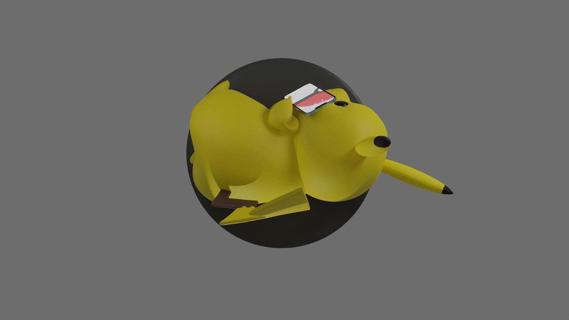 Pikachu charger for printing 3D print model_11